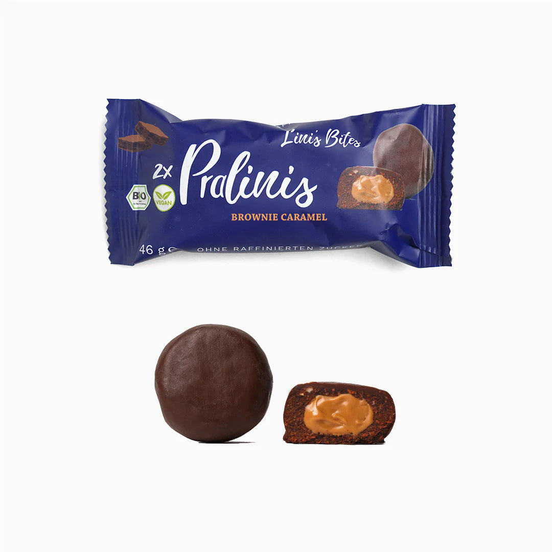 Bio PRALINIS - Brownie Caramel (12er Box)