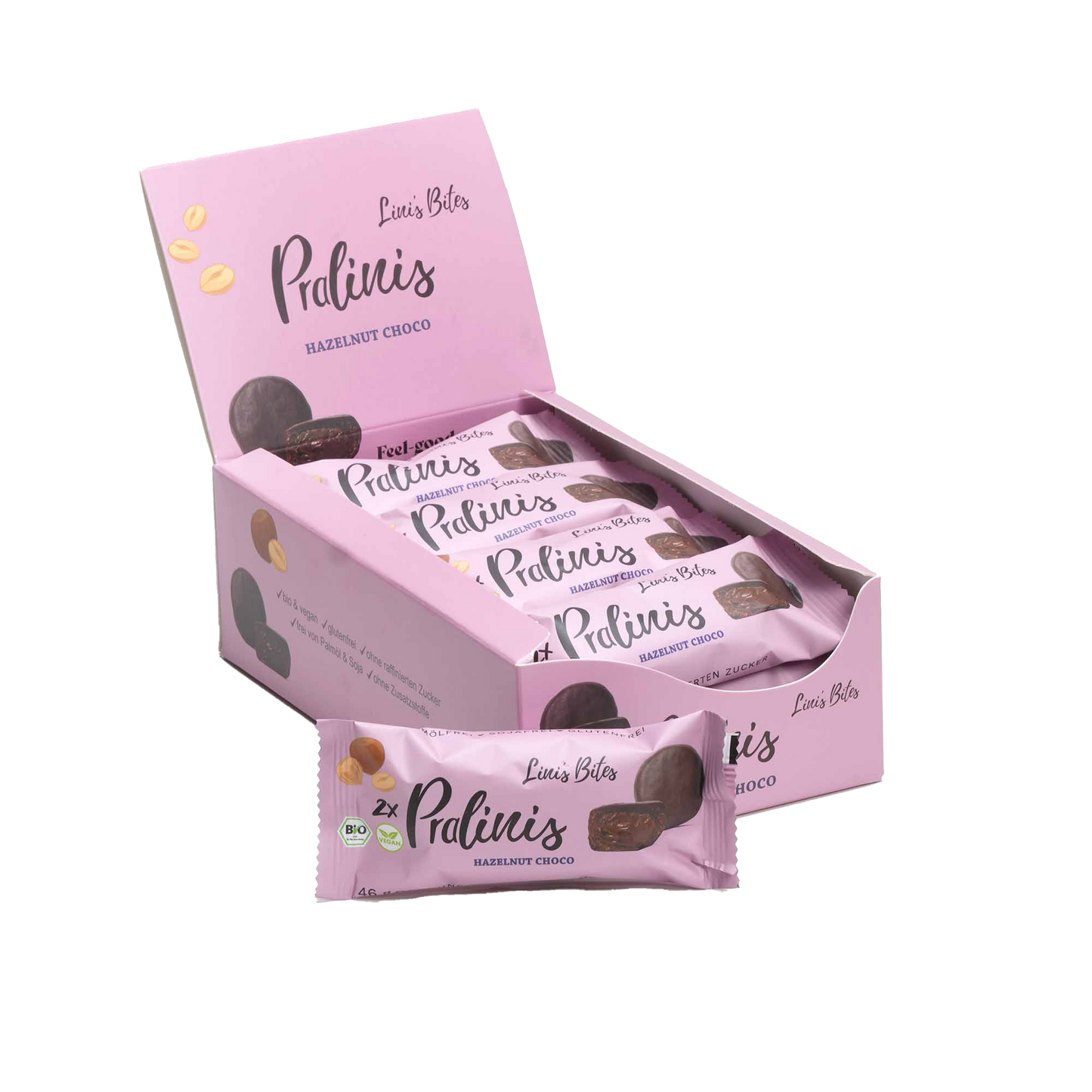 Bio PRALINIS - Hazelnut Choco (12er Box)