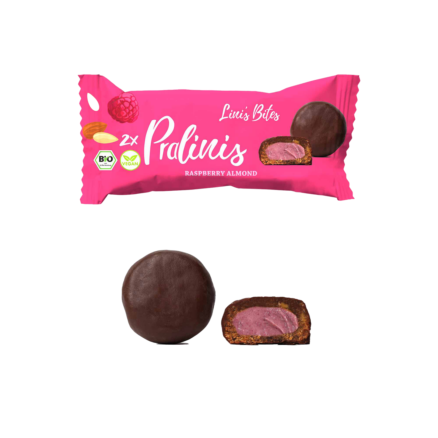 Bio PRALINIS - Raspberry Almond (12er Box)